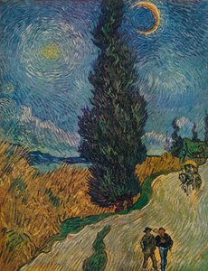 A Cypress Road, 1890 alkotó: Vincent van Gogh