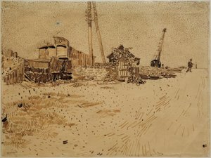 Vasúti raktárterület alkotó: Vincent van Gogh