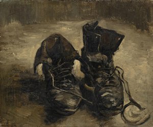 "A fekete csizma" vagy "A régi cipő" Vincent van Gogh (1853-1890) festménye. 1886. Vincent Van Gogh Múzeum. Amszterdam. alkotó: Vincent van Gogh