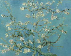 Mandula virágok. 1890 alkotó: Vincent van Gogh
