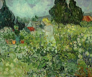 Mlle. Gachet az Auvers-sur-Oise-i kertjében ... (olaj, vászon) alkotó: Vincent van Gogh