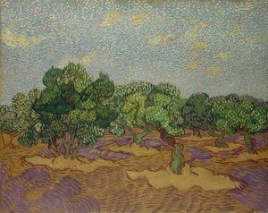 Olajfák. 1889 alkotó: Vincent van Gogh