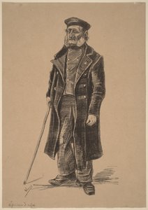 Álló árva férfi alkotó: Vincent van Gogh