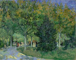 Út az arles-i parkban, 1888. alkotó: Vincent van Gogh