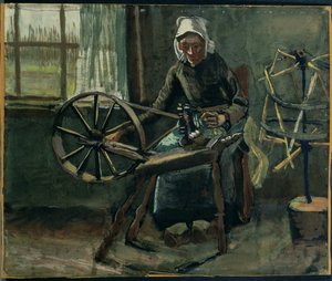 Parasztasszony tekercselő orsó alkotó: Vincent van Gogh