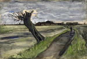 Pollard Willow (saule tetard) par Gogh, Vincent, van (1853-1890). Ceruza, akvarell, gouache, tinta papírra, méret: 38x55,8 alkotó: Vincent van Gogh