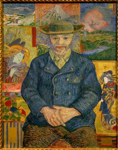 Tanguy atya portréja Vincent Van Gogh (1853-1890) festménye 1887 V. 0,92x0,73 m Párizs, Rodin múzeum – Tanguy apa portréja (Julien Tanguy alkotó: Vincent van Gogh