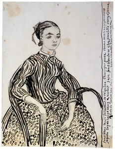 Egy fiatal La Mousmé hölgy portréja, 1888. alkotó: Vincent van Gogh