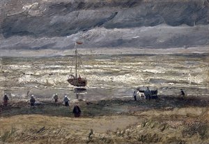 Sea at Scheveningen par Gogh, Vincent, van (1853-1890). Olaj, vászon, mérete: 34,5x61 alkotó: Vincent van Gogh