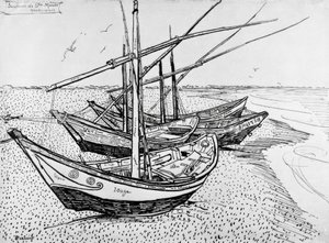 Vitorlások Saintes-Maries-ban alkotó: Vincent van Gogh