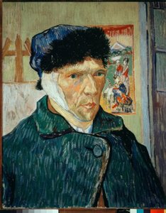 Önarckép bekötözött füllel alkotó: Vincent van Gogh