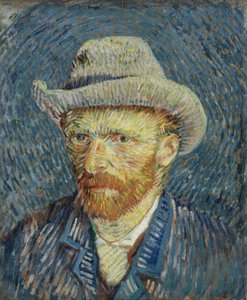 Önarckép szürke filckalappal alkotó: Vincent van Gogh