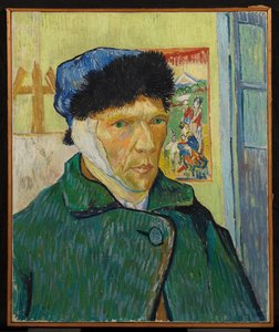 Önarckép bekötözött füllel alkotó: Vincent van Gogh