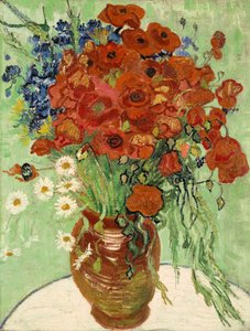 Csendélet, Váza százszorszépekkel és pipacsokkal, 1890 alkotó: Vincent van Gogh