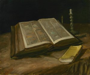 Csendélet Bibliával alkotó: Vincent van Gogh