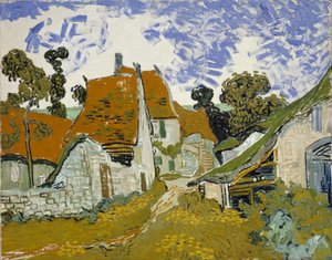 Utca Auvers-sur-Oise-ban alkotó: Vincent van Gogh
