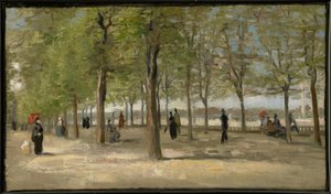 Terraz a Luxemburg-kertben alkotó: Vincent van Gogh