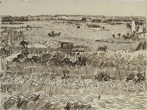 Émile Bernard aratása Provence-ban, 1888 alkotó: Vincent van Gogh