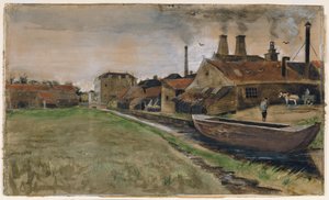 A hágai vasmalom, 1882 alkotó: Vincent van Gogh