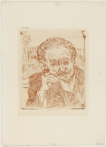 The Man with the Pipe (Dr. Paul Gachet portréja), 1890-1909 (rézkarc papírra) alkotó: Vincent van Gogh