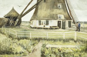 A malom, 1881 alkotó: Vincent van Gogh