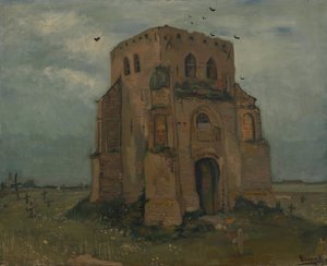 A régi templomtorony Nuenenben alkotó: Vincent van Gogh
