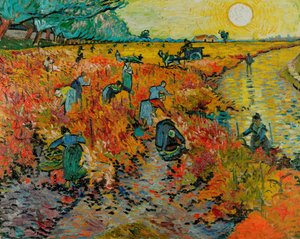 The Red Vineyard / Red Vineyard at Arles (Montmajour) alkotó: Vincent van Gogh