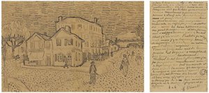A sárga ház Az utca, levél Theónak Arlesból, 1888. szeptember 29., szombat alkotó: Vincent van Gogh