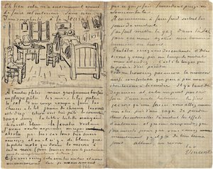 A hálószoba, Levél Paul Gauguinnak Arlesból, 1888. október 17., szerda alkotó: Vincent van Gogh