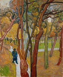 A Szent Pál Kórház kertje A lombhullás, 1889 alkotó: Vincent van Gogh