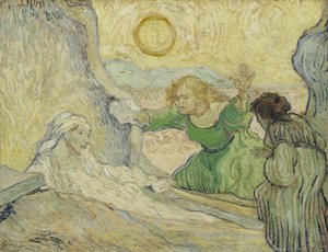 Lázár feltámasztása Rembrandt nyomán alkotó: Vincent van Gogh