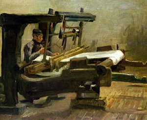 Takács a szövőszéknél, jobbra fordítva, 1884 alkotó: Vincent van Gogh