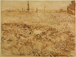 Búzamező alkotó: Vincent van Gogh