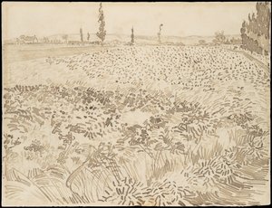 Búzamező alkotó: Vincent van Gogh