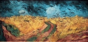 Búzamező varjakkal alkotó: Vincent van Gogh