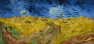 Búzamező varjakkal alkotó: Vincent van Gogh