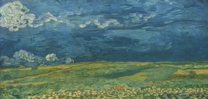 Búzamezők a zivatarfelhők alatt, 1890. július, 1947. alkotó: Vincent van Gogh