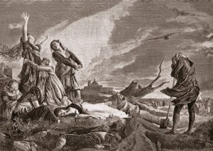 Spanyol függetlenségi háború (1808-1814). Temetés a madridi La Moncloában május 3-án