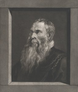 Egy szakállas öregember portréja, kb. 1787-1851. alkotó: Vincenz Georg Kininger