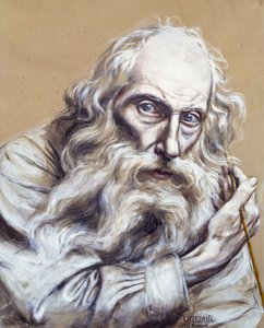 Önarckép, Vincenzo Gemito (1852-1929), tempera papíron, 50x40 cm