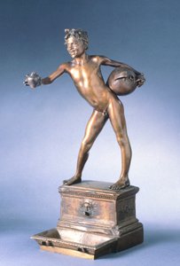 vízhordozó, Vincenzo Gemito (1852-1929), bronz, 25 cm