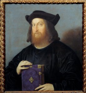 Giangiorgio Trissino (1478-1550) költő és építész portréja. Vincenzo Catena (1470-1531) festménye 15. század V. 0,72x0,63 m - Giangiorgio Trissino (1478-1550) költő és építész portréja. Vincenzo Catena (1470-1531) festménye