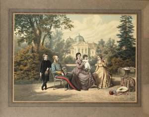 A császári család Gödöllón, 1871.