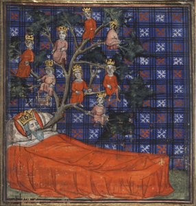 Jesse fája Guiart des Moulins bibliatörténetéből, 1400-1415