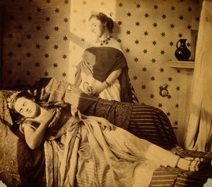 Isabella Grace és Clementina Maude fényképészeti tanulmánya, 1853-4 alkotó: Viscountess Hawarden