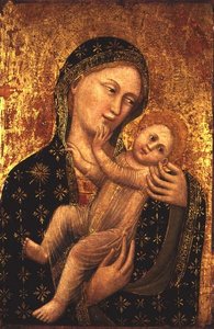 Madonna és gyermek (panel)