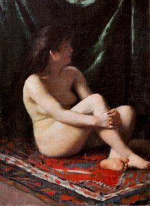 Akt, 1865-68 körül (olaj, vászon) alkotó: Vito d