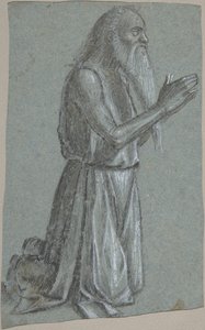 Szent Jeromos recto, Katona lándzsával verso, 1460-1525. alkotó: Vittore Carpaccio