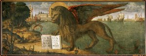 Szent Márk oroszlánja (olaj, vászon) alkotó: Vittore Carpaccio