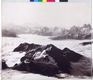 Panoráma röntgenfelvétel az Elbrusz csúcsáról alkotó: Vittorio Sella